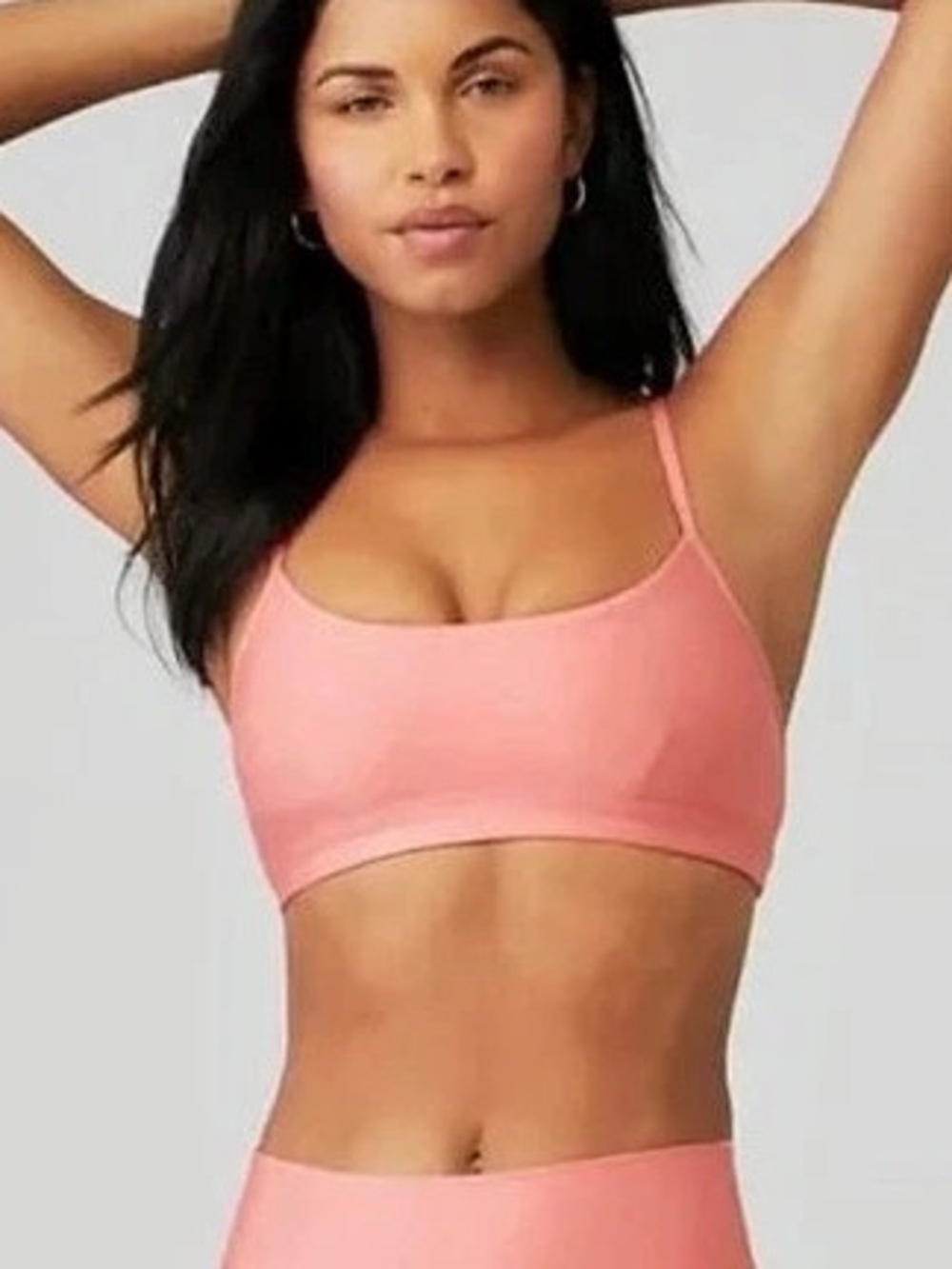 Alo Airlift Intrigue Sports Bra Pink Size Medium Like New